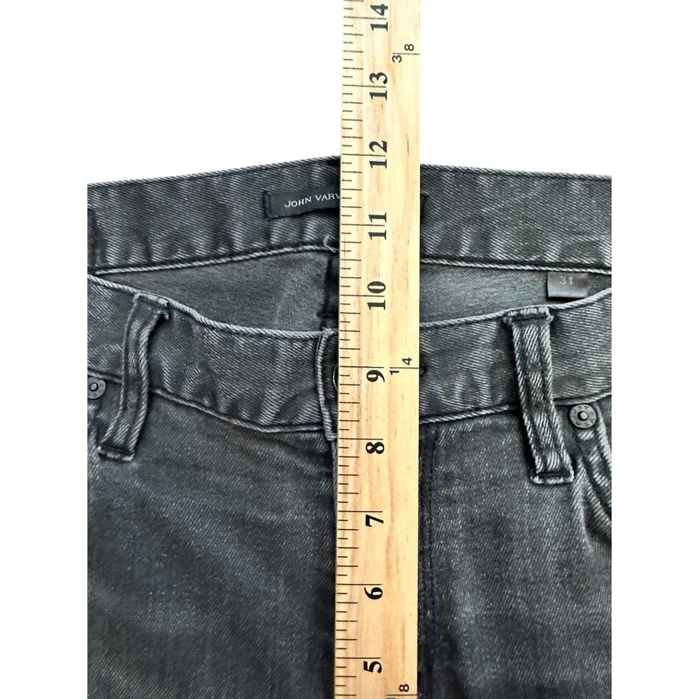 Grunge Gray John Varvatos Bowery Jeans 31 Slim Straight Denim